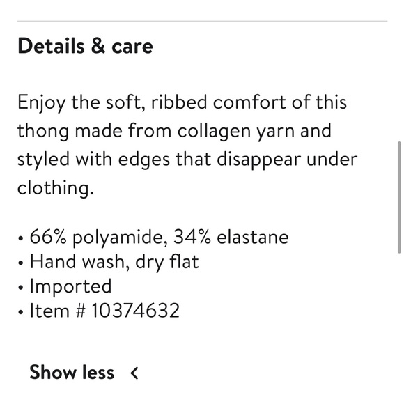 Free People Intimately Pink Collagen Yarn Thong Medium NWOT - Picture 6 of 6